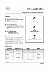 DataSheet LM124 pdf